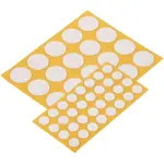 Sada bielych plstených podložiek 8 mm a 17 mm