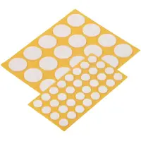 Sada bielych plstených podložiek 8 mm a 17 mm