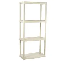 Plastový regál T60/4E écru 133x60x30 cm – 4 police/20 kg
