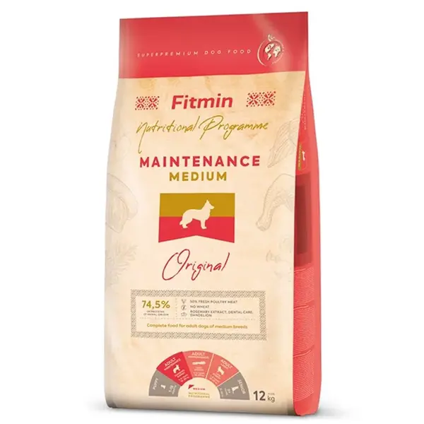 Fitmin Dog Medium Maintenance 12 kg | Granule pro psy