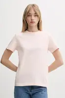 Bavlněné tričko Calvin Klein Jeans dámské, béžová barva, LV047B224G