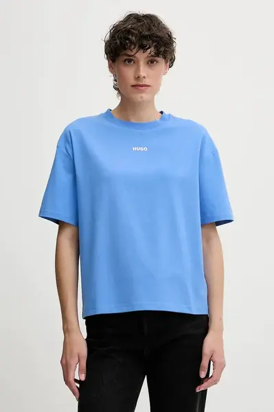 Tričko HUGO SHUFFLE_T-SHIRT černá barva, 50490593