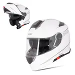 Výklopná přilba W-TEC Venero Glossy White XXL (63)