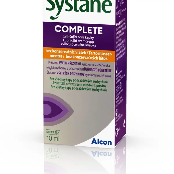 Systane Complete bez konzervačních látek zvlhčující oční kapky 10 ml