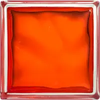 Luxfera Glassblocks orange 19x19x8 cm lesk 1908WOR