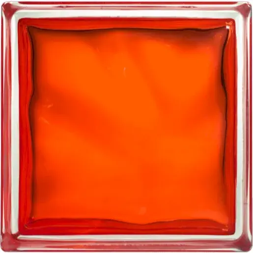 Luxfera Glassblocks orange 19x19x8 cm lesk 1908WOR