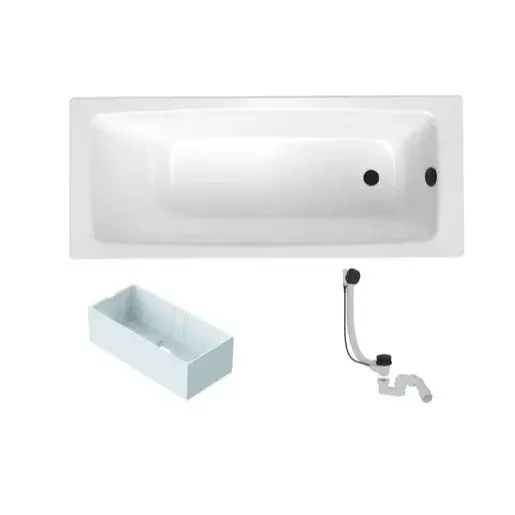 Obdĺžniková vaňa SAT Feel 170x70 cm smaltovaná oceľ ľavá aj pravá SATBVFEEL1702