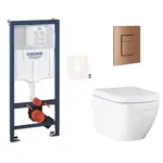 Závesný wc set do ľahkých stien / predstenová montáž GROHE Euro Ceramic SIKOGRSEUSCDL0