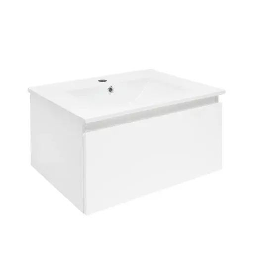 Kúpeľňová skrinka s umývadlom SAT B-WAY 59x30x45 cm biely lesk BWAY60WU4