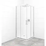 Sprchový kút štvorec 80x80 cm SAT TEX SATBKTEXQ80CRT