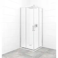 Sprchový kút štvorec 80x80 cm SAT TEX SATBKTEXQ80CRT