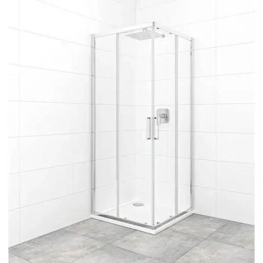 Sprchový kút štvorec 80x80 cm SAT TEX SATBKTEXQ80CRT
