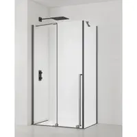 Sprchový kút obdĺžnik 110x90 cm SAT Xmotion PVD Gun metal SATBWIXM110S90GM