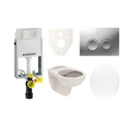 Cenovo zvýhodnený závesný WC set Geberit na zamurovanie + WC Ceramia S-Line SIKOGE1U3