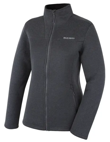 Husky Akra L XXL, dark grey Dámský svetr na zip