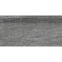 Schodovka Rako Quarzit tmavo sivá 30x60 cm reliéfna DCVSR738.1