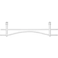 Dvojdržiakyy uterákov na radiátory Multi rovné na radiátor biele MADLORAD259B