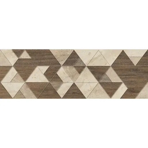 Dekor Fineza Adore ivory triangles 25x75 cm mat DADORE275TR