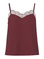 PIECES Top 'PCTIFFANY'  vínovo červená