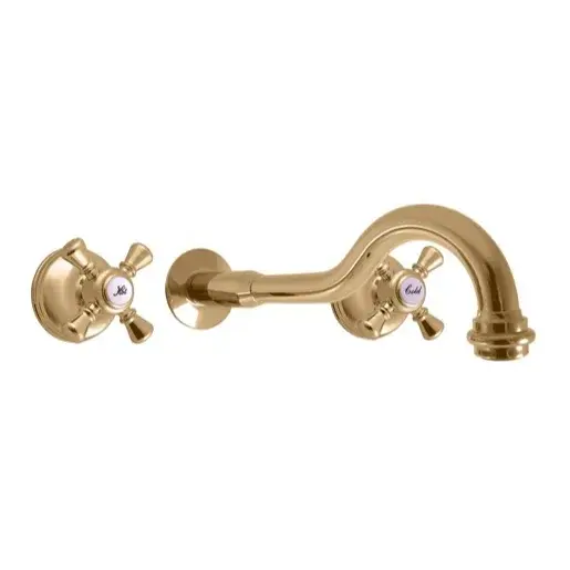 RAV SLEZÁK Morava umývadlová batéria vrátane podomietkového telesa v zlatom prevedení MK331Z