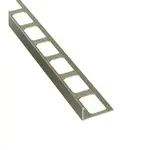 Lišta ukončovací "L" Havos champagne kartáčovaný, hliník elox, dĺžka 250 cm, výška hrany 10 mm, ALEKCH10250