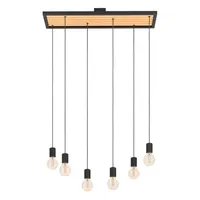 Závesné osvetlenie Eglo CONSETT čierna 43725