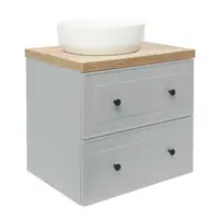 Kúpeľňová skrinka s umývadlom Naturel Forli 60x53x46 cm v šedej farbe mat FORLI60GMD