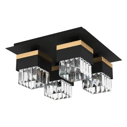 Stropné osvetlenie Eglo BARRANCAS zlatá 900302