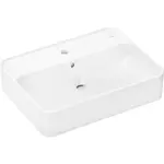 Hansgrohe Xuniva Q umývadlo na dosku 60x45 cm otvor pre batériu uprostred 61082450