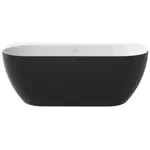 Ravak Freedom Wall voľne stojaca vaňa k stene čierna 166x80 cm akrylát XC00100027