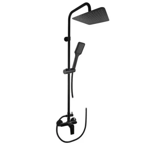 Sprchový systém RAV SLEZÁK Colorado so sprchovacím setom čierna matná CO182.5/7-04CMAT