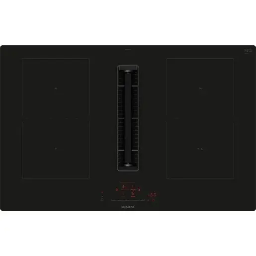 Indukčná varná doska Siemens s odsávaním 80 cm inštalácia na pracovnú dosku bez rámčeka ED811HQ26E