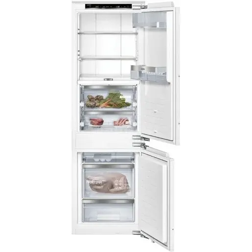 Vstavaná chladnička Siemens s mrazničkou dole 177,2 x 55,8 cm ploché pánty s jemným dovieraním KI86FPDD0