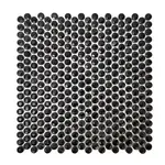 Kamenná mozaika Premium Mosaic Stone černá 30x30 cm leštěná STMOSDIA15BKP