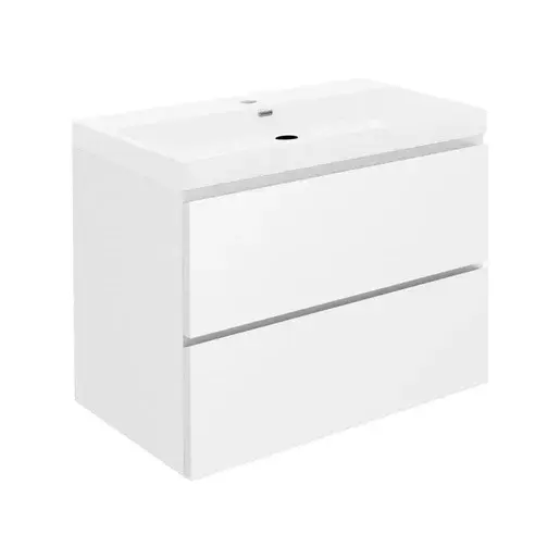 Kúpeľňová skrinka s umývadlom SAT B-Way 59x50x45 cm biela lesk BWAY260WU4