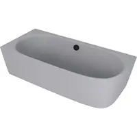 Polysan Sussi voľne stojaca vaňa 160x70 cm liaty mramor ľavá šedá matná šedá matná 90191L.31