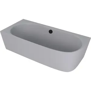 Polysan Sussi voľne stojaca vaňa 160x70 cm liaty mramor ľavá šedá matná šedá matná 90191L.31