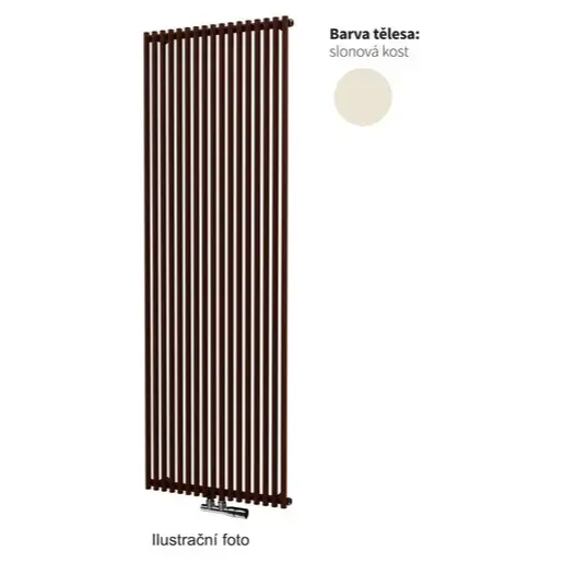 Isan Aruba radiátor pre ústredné vytápění, 180x30 cm, slonová kosť DARU18000300SKS