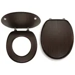 Wc doska Novaservis MDF vo farebnom prevedeni dyhovaného dreva WC/WENGE