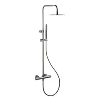 Sprchový systém SAT Aurum s termostatickou batériou brúsený gun metal SATSSTKAURBGM