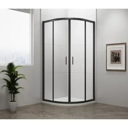 Sprchový kút čtvrtkruh 80x80 cm Polysan Easy Black EL2515B