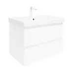 Kúpeľňová skrinka s umývadlom SAT B-Way 79x50x45 cm biela lesk BWAY280WU1BBI