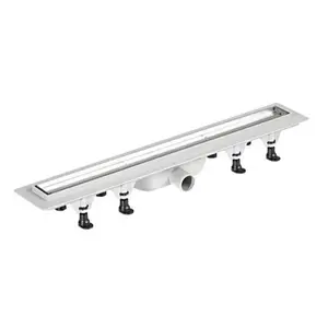 Sprchový žľab Polysan 66 cm polypropylén šedá lesk pro vložení dlažby 72837