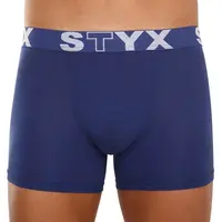 Styx Pánské boxerky long sportovní guma tmavě modré (U968) XXL