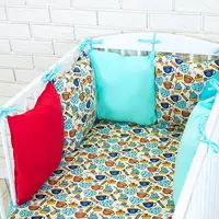 Baby Nellys Mantinel BE LOVE RETRO polštářkový s povlečením vzor č.9