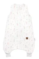 Baby Nellys Mušelínový spací vak s nohavičkami GOOSE Soft, 70cm, bílá