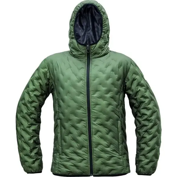 CERVA NEURUM Pánská péřová bunda, khaki, velikost 4XL