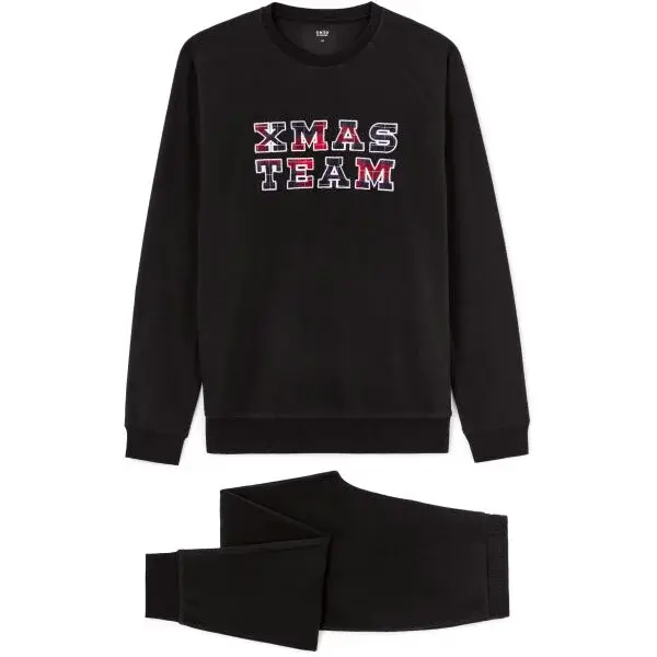 CELIO XJIPYTEAM Pánske pyžamo, čierna, veľkosť