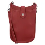 Dámská kožená kabelka na mobil a doklady Italia Limma - vínová