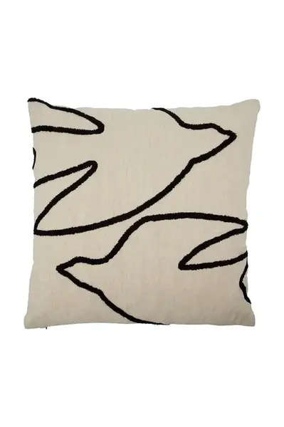 Dekorativní povlak na polštář s bavlnou House Doctor HDFly 50 x 50 cm béžová barva